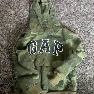 GAP Kids Green Camo Hoodie